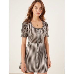 Reformation Paige Gingham Dress Size 0